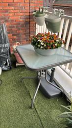 Tafeltje, Tuin en Terras, Tuintafels, Ophalen, Gebruikt, Vierkant, Metaal