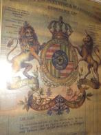 3x prent / schilderij wapenschild, Ophalen