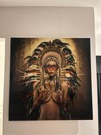 Cobra Art Schilderij - Indrukwekkend Portret, Antiek en Kunst, Ophalen of Verzenden