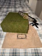 Gucci Riem met Dubbele G Gesp, Minder dan 3 cm, Bruin, Minder dan 80 cm, Echt leder