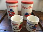 Paddington blikken en mokken., Ophalen of Verzenden, Gebruikt, Koffie, Douwe Egberts