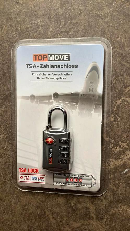 TSA ToP MOVE cijferslot om je reisbagage goed af te sluiten, Sieraden, Tassen en Uiterlijk, Koffers, Nieuw, Hard kunststof, Slot