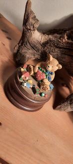 Vintage beren opdraai muziekdoosje., Ophalen of Verzenden