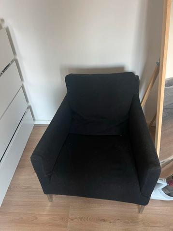 Zwarte fauteuil
