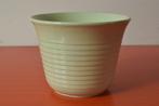 Grote retro vintage geribbelde jaren 50 / jaren 60 bloempot, Ophalen of Verzenden