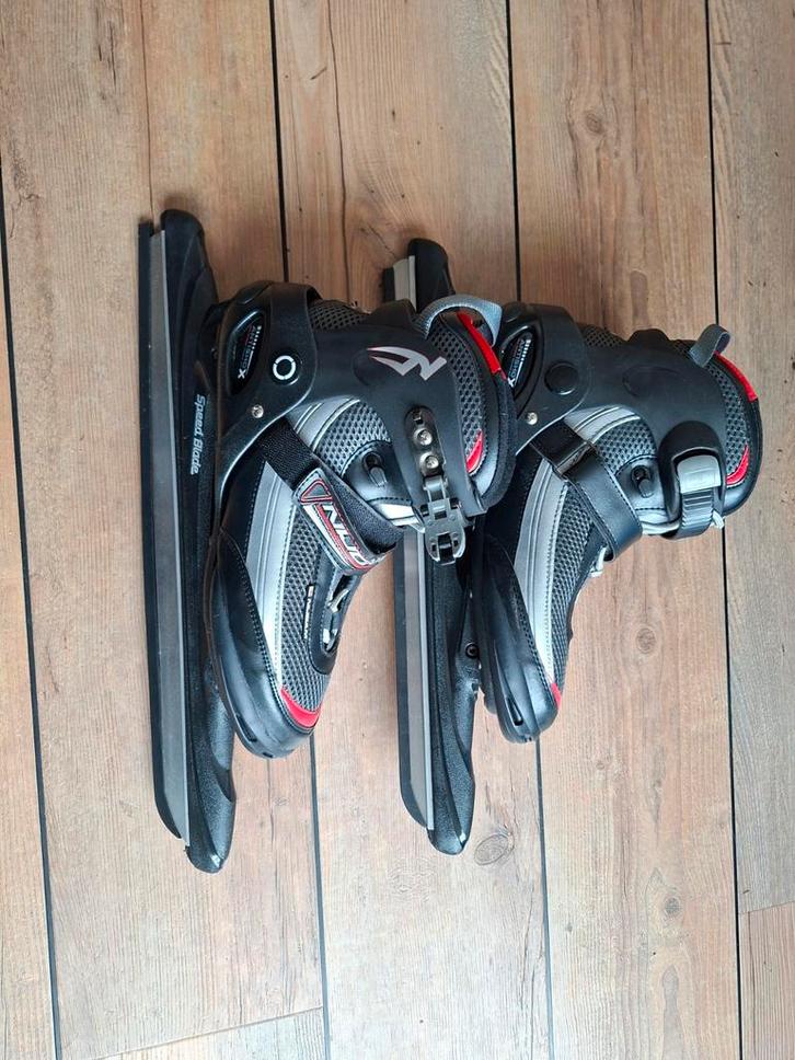 Nijdam Pro Line Noren - Maat 44 - Zo goed als nieuw!, Sport en Fitness, Schaatsen, Zo goed als nieuw, Noren, Nijdam, Ophalen of Verzenden