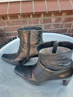 Zwarte hak laarsjes mt., Ophalen of Verzenden, Zo goed als nieuw, Zwart