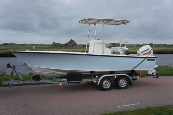 Seacraft 20cc 250 pk Evinrude. 2023 refit., Watersport en Boten, Vis- en Consoleboten, Zo goed als nieuw, 70 pk of meer, 6 meter of meer