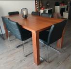 Nette houten eettafel (bezorgservice mogelijk), Gebruikt, 100 tot 150 cm, Ophalen of Verzenden, Vijf personen of meer