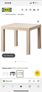 Den haag 2x LACK Bijzettafel Wit Eiken - Zo Goed Als Nieuw, Vierkant, 55 tot 75 cm, Zo goed als nieuw, Hout