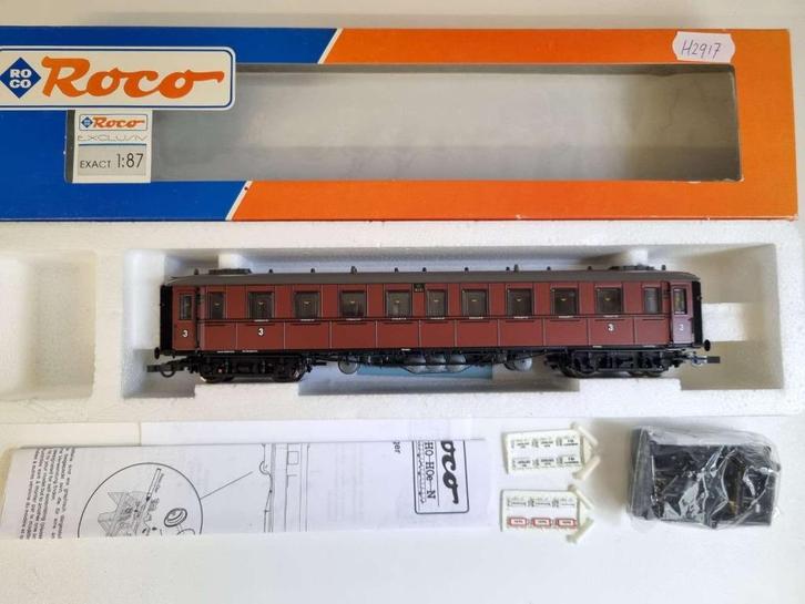 Roco 44545 - Personenrijtuig van de K.W.St.E. uit Ep I, Hobby en Vrije tijd, Modeltreinen | H0, Zo goed als nieuw, Brug, Tunnel of Gebouw