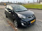 Kia Picanto 1.0 5-DRS 2013 NAP met 90k motor, Voorwielaandrijving, Euro 5, Stof, Zwart