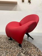 Nieuw Leolux Papageno Fauteuil rood leer Design stoel zwart, Huis en Inrichting, Fauteuils, Leolux, Nieuw, Ophalen of Verzenden