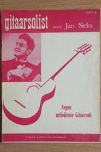 Gitaarsolist door Jan Sirks  Deel 2 uitgave J.Poeltuyn, Muziek en Instrumenten, Bladmuziek, Overige genres, Overige soorten, Ophalen of Verzenden