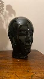 Vintage etalagehoofd van zwart aardewerk, Ophalen of Verzenden, Audio en Video