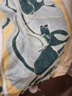 lap stof groen en geel tinten met patroon, Ophalen of Verzenden