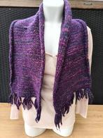 Mooie paarse gebreide sjaal, Ophalen of Verzenden, Zo goed als nieuw, Sjaal