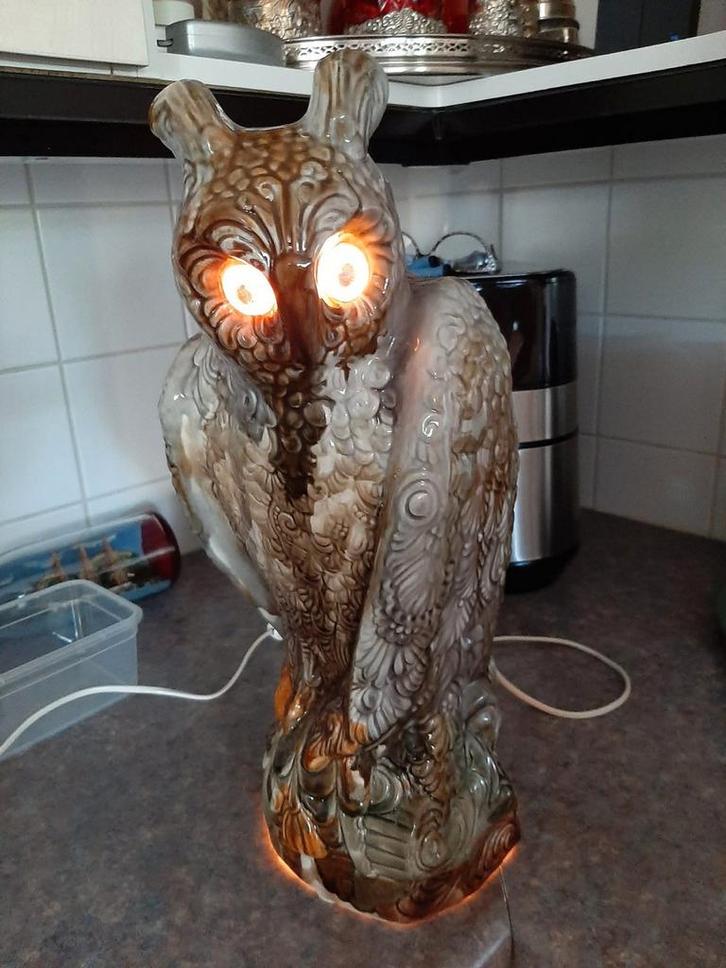 GEVRAAGD grote keramiek uil, Antiek en Kunst, Antiek | Keramiek en Aardewerk, Ophalen of Verzenden