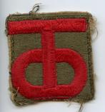 WO2 US 90th Infantry Division patch, Verzamelen, Militaria | Tweede Wereldoorlog, Embleem of Badge, Amerika, Ophalen of Verzenden