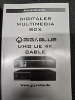Gigablue UHD UE 4K CABLE Ontvanger | NIEUWSTAAT, Ophalen of Verzenden, Zo goed als nieuw, Decoder