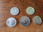 5 zuiver zilveren penningen munten totaal 144gr, Postzegels en Munten, Edelmetalen en Baren, Ophalen of Verzenden, Zilver