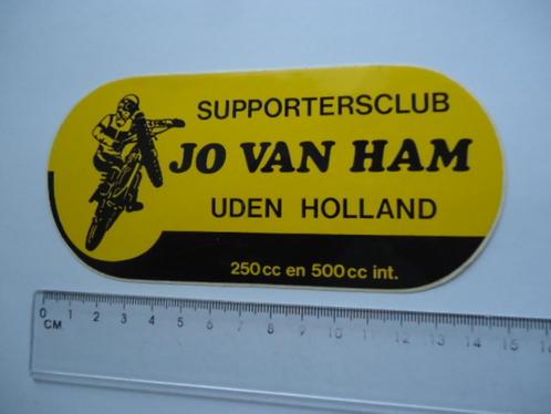 sticker oud Jo van HAM Uden Holland motorcross cross motor, Verzamelen, Stickers, Zo goed als nieuw, Bedrijf of Vereniging, Verzenden