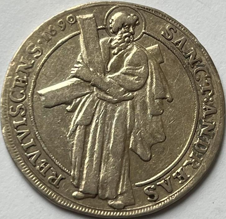 Brunswijk-Lunenburg-Calenberg schaarse 1/3e thaler 1690, Postzegels en Munten, Munten | Europa | Niet-Euromunten, Losse munt, Duitsland