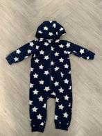 Donker blauwe capuchon onesie/ pakje, maat 80, Kinderen en Baby's, Babykleding | Maat 80, Verzenden, Zo goed als nieuw, Jongetje of Meisje