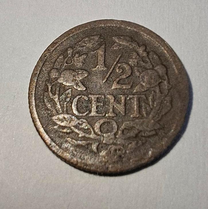 Zeldzame Halve Cent 1936, Postzegels en Munten, Munten | Nederland, Ophalen of Verzenden