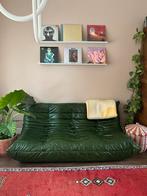 Ligne Roset Togo 3-zitter groen leer, Huis en Inrichting, Banken | Bankstellen, 150 tot 200 cm, Driepersoons, Ophalen of Verzenden