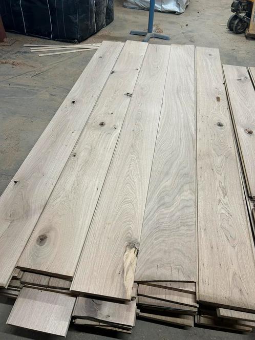 Rest partij eiken planken veer en groef te koop. 190x20 mm, Tuin en Terras, Palen, Balken en Planken, Nieuw, Planken, 180 tot 250 cm
