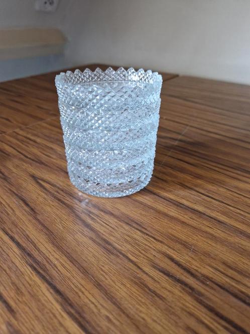 Kristallen Vaasje en Onderzetters, Antiek en Kunst, Antiek | Glas en Kristal, Ophalen