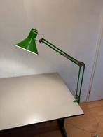 Vintage Groene Bureaulamp, Ophalen, Gebruikt, Metaal, Minder dan 100 cm
