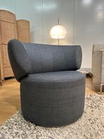 Rolf Benz 684 Draaifauteuil Jeansblauw – Nieuwstaat, 75 tot 100 cm, Ophalen of Verzenden, Zo goed als nieuw, Stof