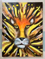 ‘The lion’ , schilderij 60x 80 cm, Ophalen of Verzenden