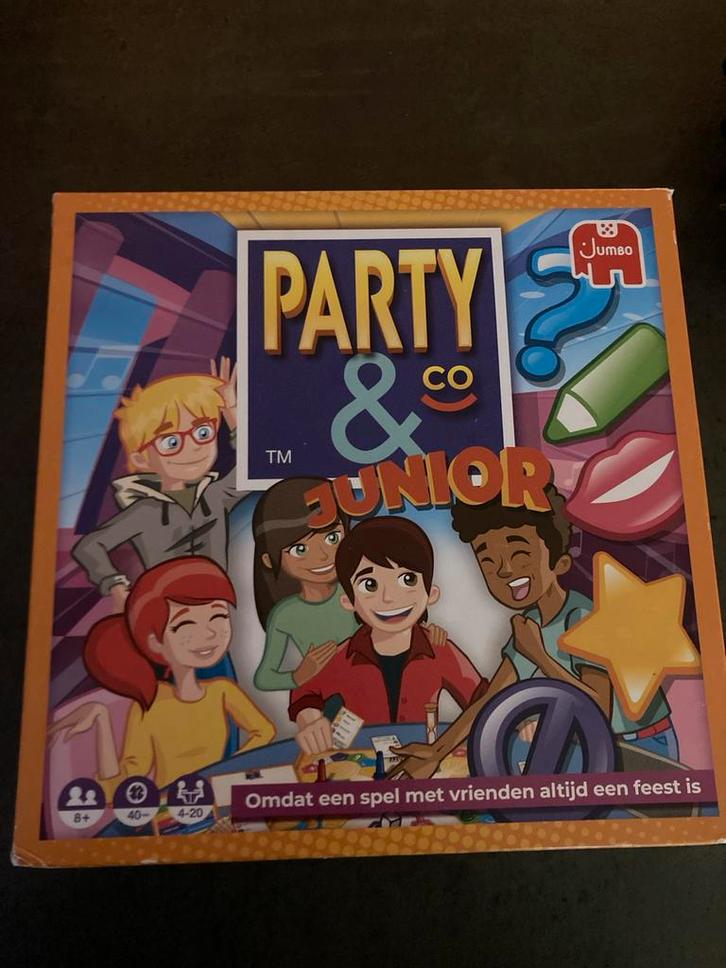 Party & Co Junior - Leuk familiespel, Hobby en Vrije tijd, Gezelschapsspellen | Bordspellen, Zo goed als nieuw, Drie of vier spelers