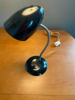 Gooseneck zwarte retro mid century buro lamp tafellamp, Ophalen of Verzenden, Gebruikt, Minder dan 50 cm