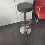 Barkruk zwart met chroom, 1 kruk, Ophalen