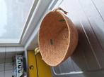 Vintage rieten mandje, Huis en Inrichting, Woonaccessoires | Schalen en Manden, Ophalen of Verzenden, Zo goed als nieuw, Rond