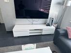 Televisie meubel hoogglans wit, Ophalen, Overige materialen, Minder dan 50 cm, Gebruikt