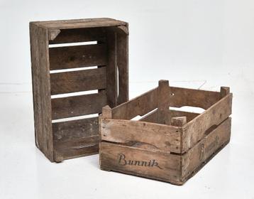 Bunnik houten kistjes (4 stuks) beschikbaar voor biedingen