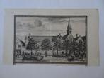 Gravure Oude gasthuis kerk Delft Koornmarkt, C. Decker 1703, Antiek en Kunst, Kunst | Etsen en Gravures, Verzenden