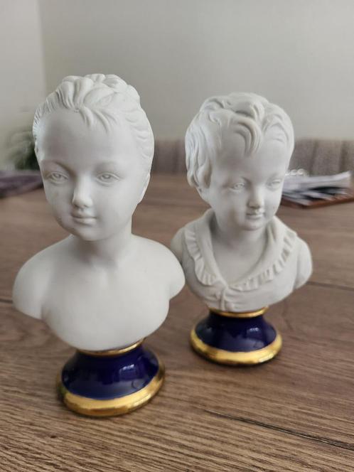 2 porseleinen hoofdjes, Antiek en Kunst, Curiosa en Brocante, Ophalen of Verzenden