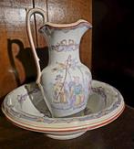 Antiek Maastricht Aardewerk Wasbak en Waterkan, Ophalen of Verzenden