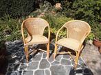 Twee rieten stoelen voor tuin/balkon, Ophalen, Gebruikt, Twee, Bruin