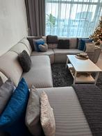 Grijze bank, Huis en Inrichting, Banken | Bankstellen, Ophalen, Gebruikt, Hoekbank, 300 cm of meer