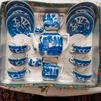KINDER/THEESERVIESJE BLAUW WIT WEEPING WILLOW DECOR, Verzenden