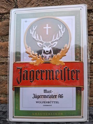 Origineel Reclamebord Jägermeister (in relëf) beschikbaar voor biedingen