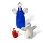 Set van 3 glazen engeltjes Magnor Glasswork, Gebruikt, -, -, Ophalen of Verzenden