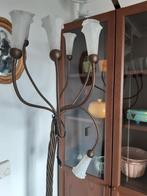 1 grote en 1 kleine sta lamp zware voet met dimmer, Ophalen, Zo goed als nieuw